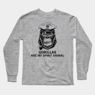 Gorillas are my spirit animal Long Sleeve T-Shirt